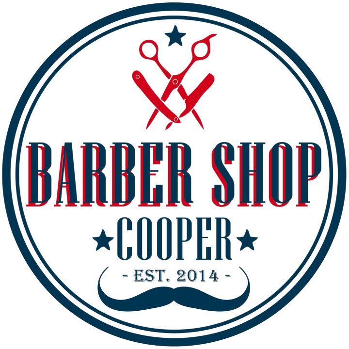 Kulaté logo Barber Shop Cooper – Est. 2014