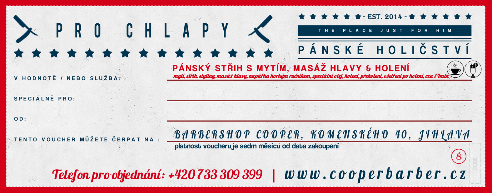 Náhled voucheru Střih, masáž hlavy & holení