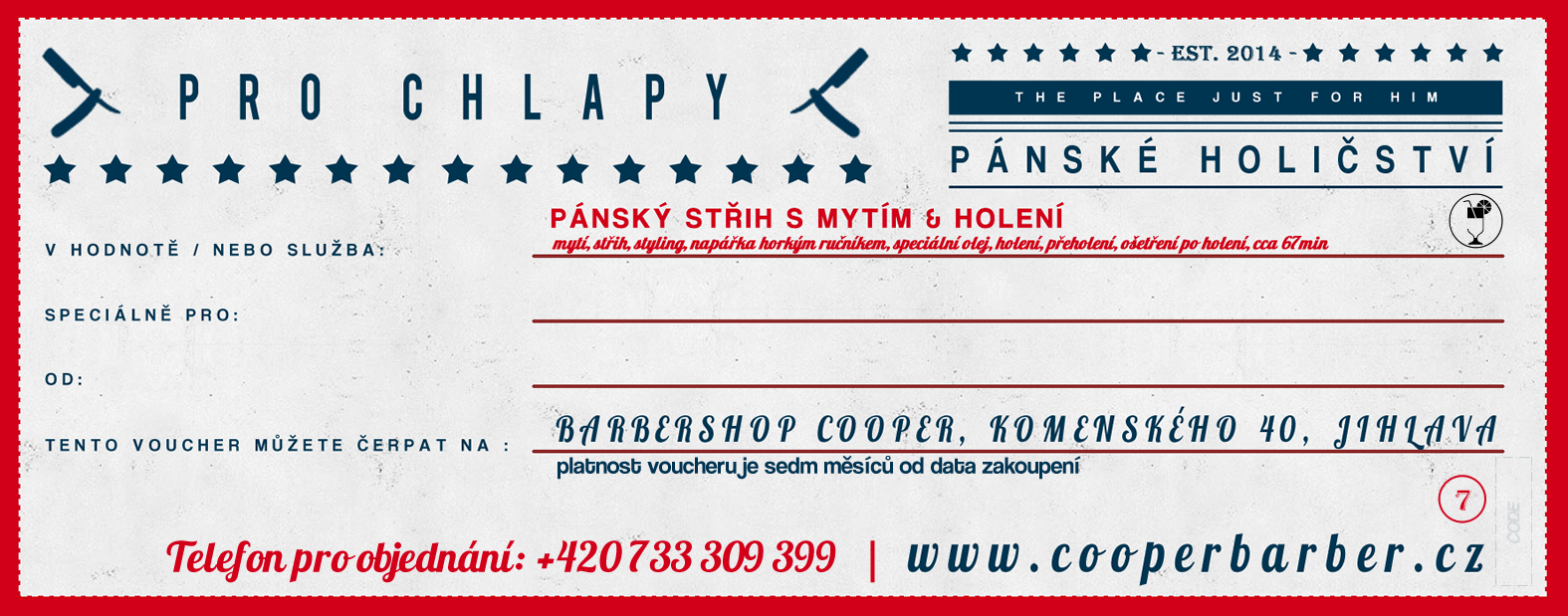 Náhled voucheru Střih s mytím & holení
