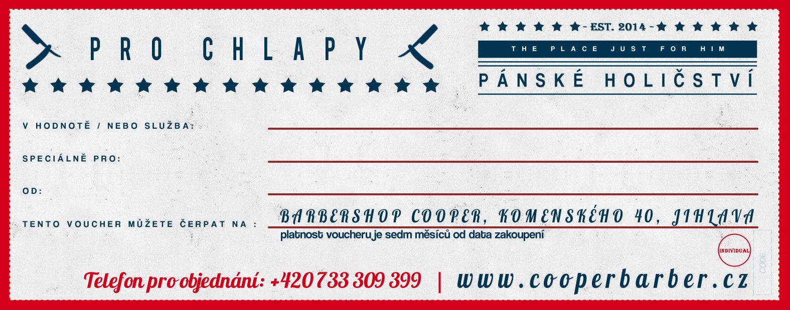 Náhled voucheru Univerzální voucher